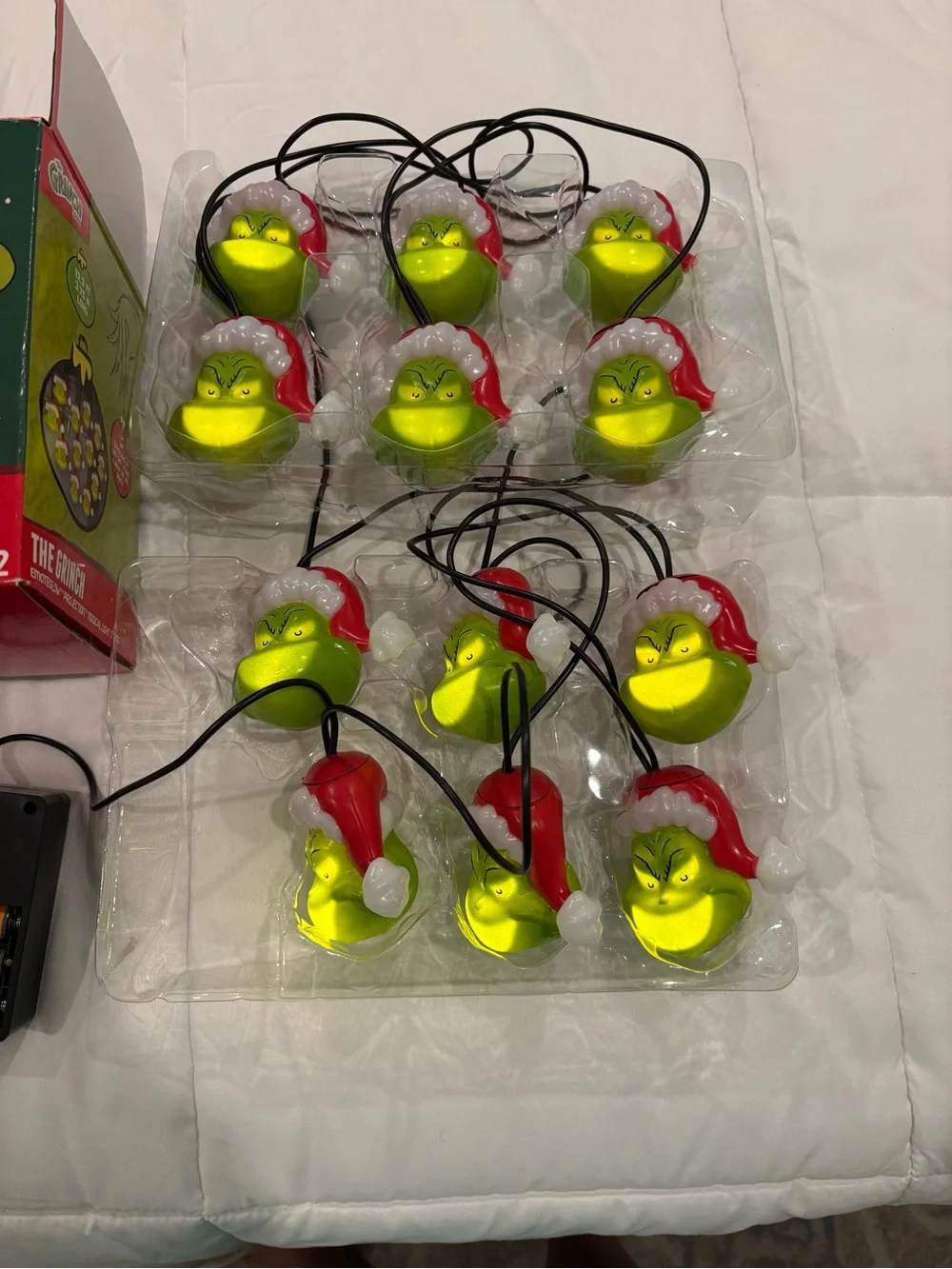 The Grinch Green & Red Musical Light String - holiday decor for tree